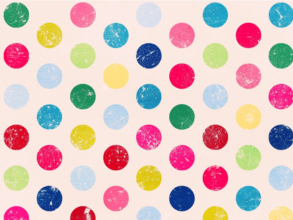 Wallpaper Polka Dots: Wallpapers Polka Dots Colored Psp 1024x768px