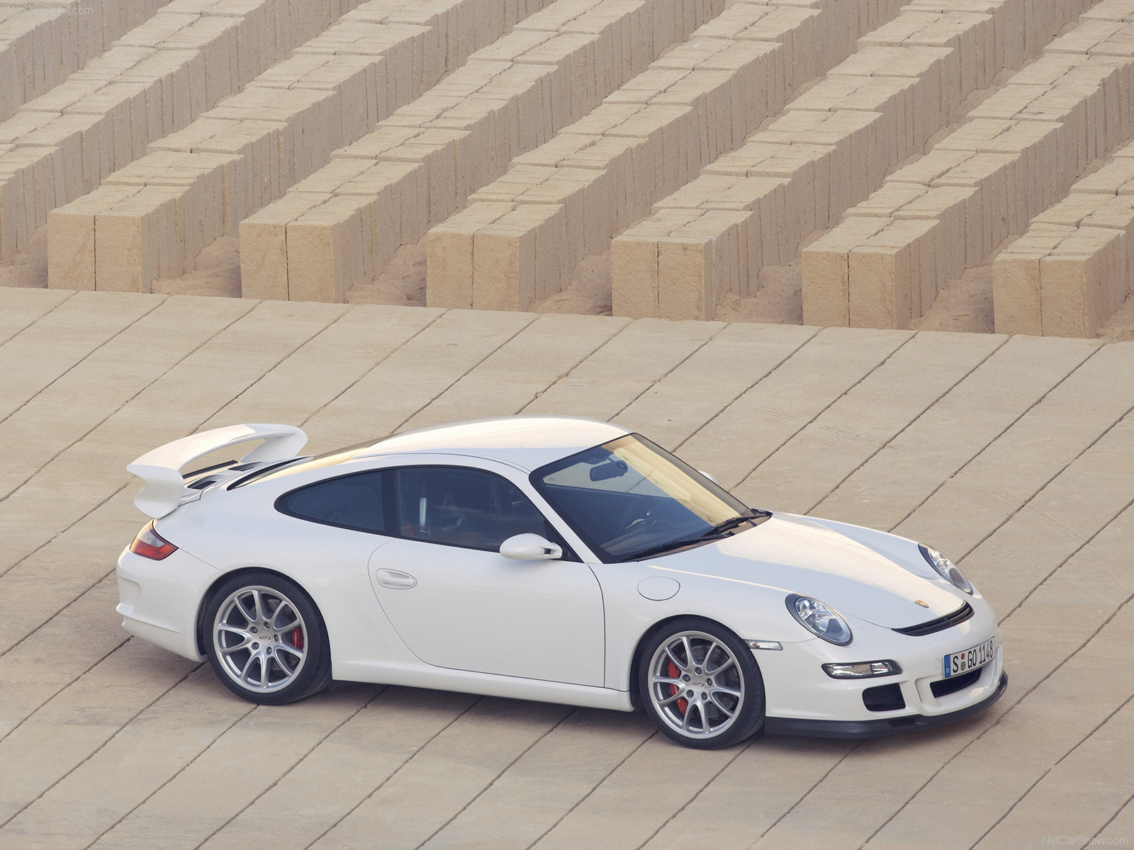 2007 White Porsche 911 GT3 wallpapers