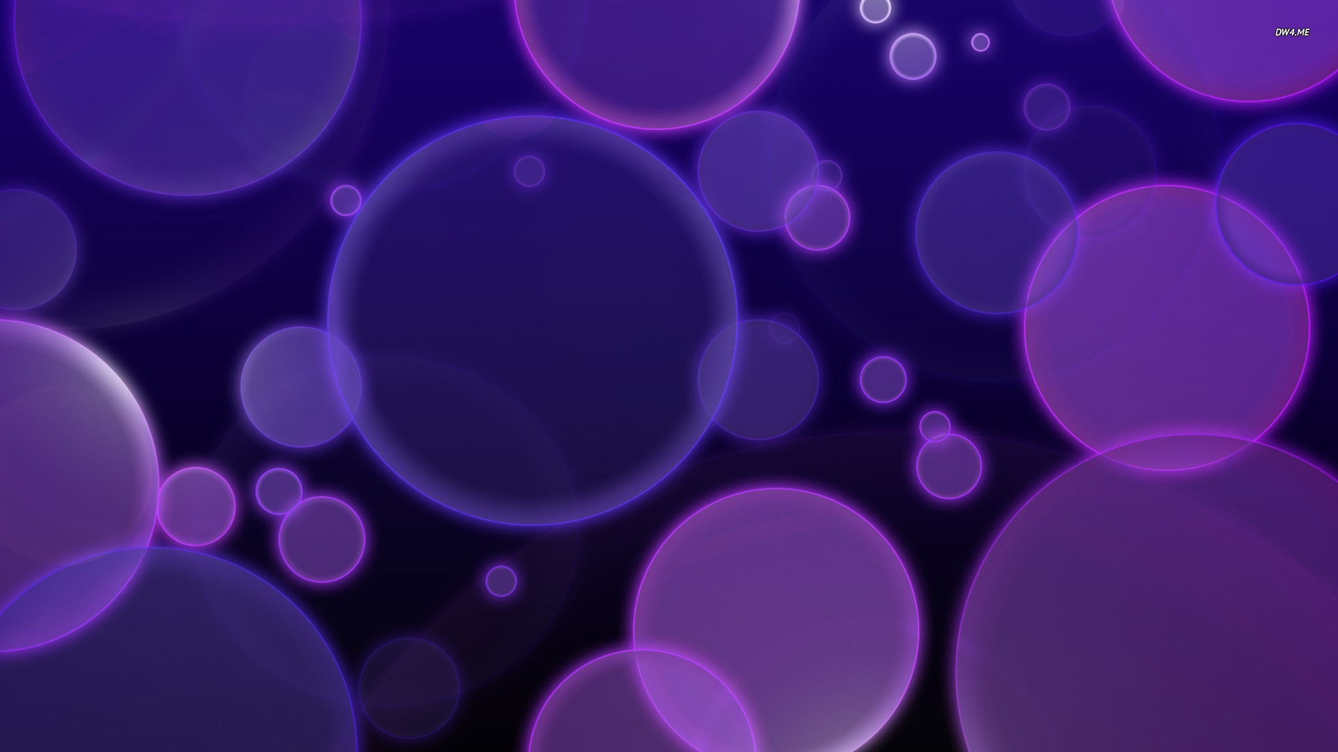 Purple Abstract Bubbles