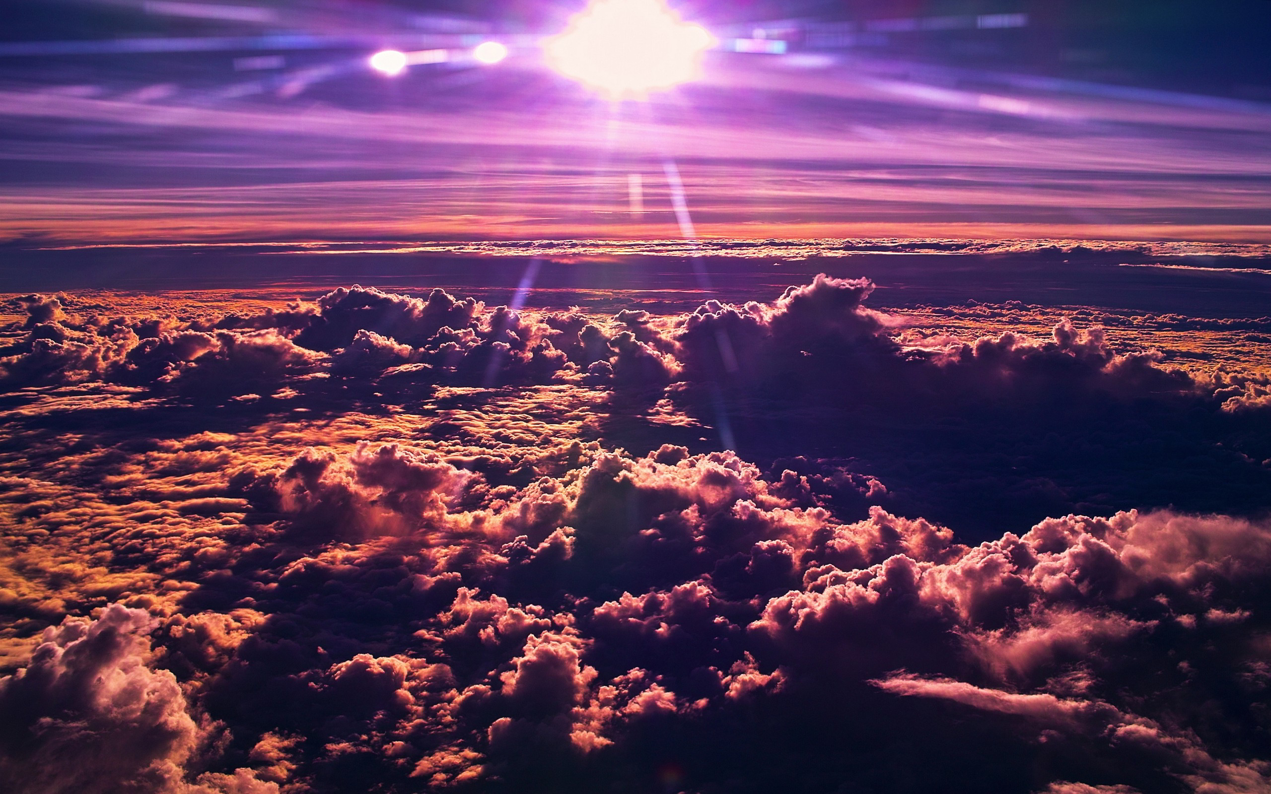 Purple clouds sunset wallpaper | 2560x1600 | #31508