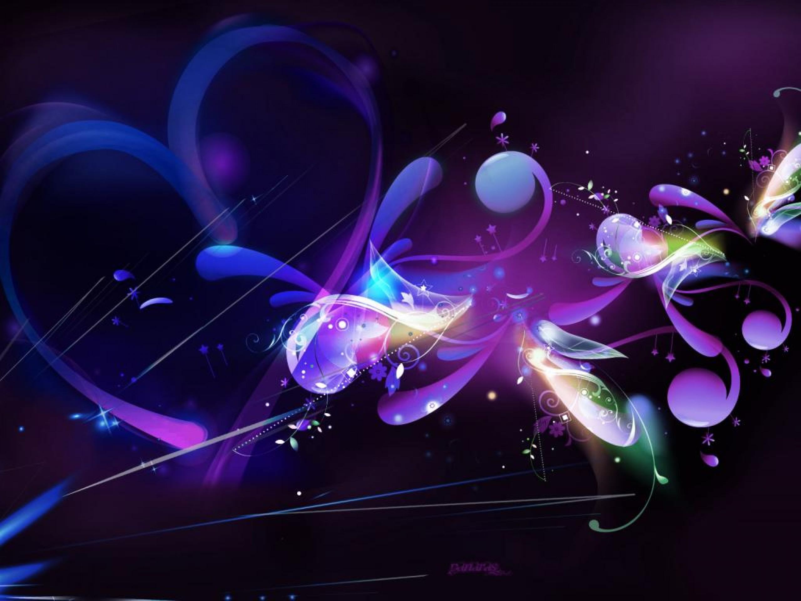 Download Free Wallpapers Backgrounds - Bee purple flowers Wallpapers Preview Abstract