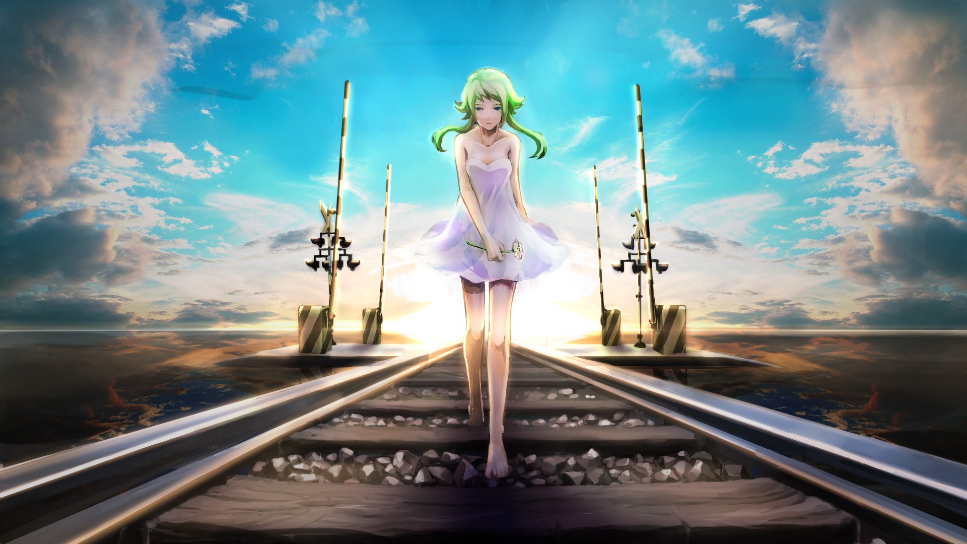 Railroad Girl Anime Art