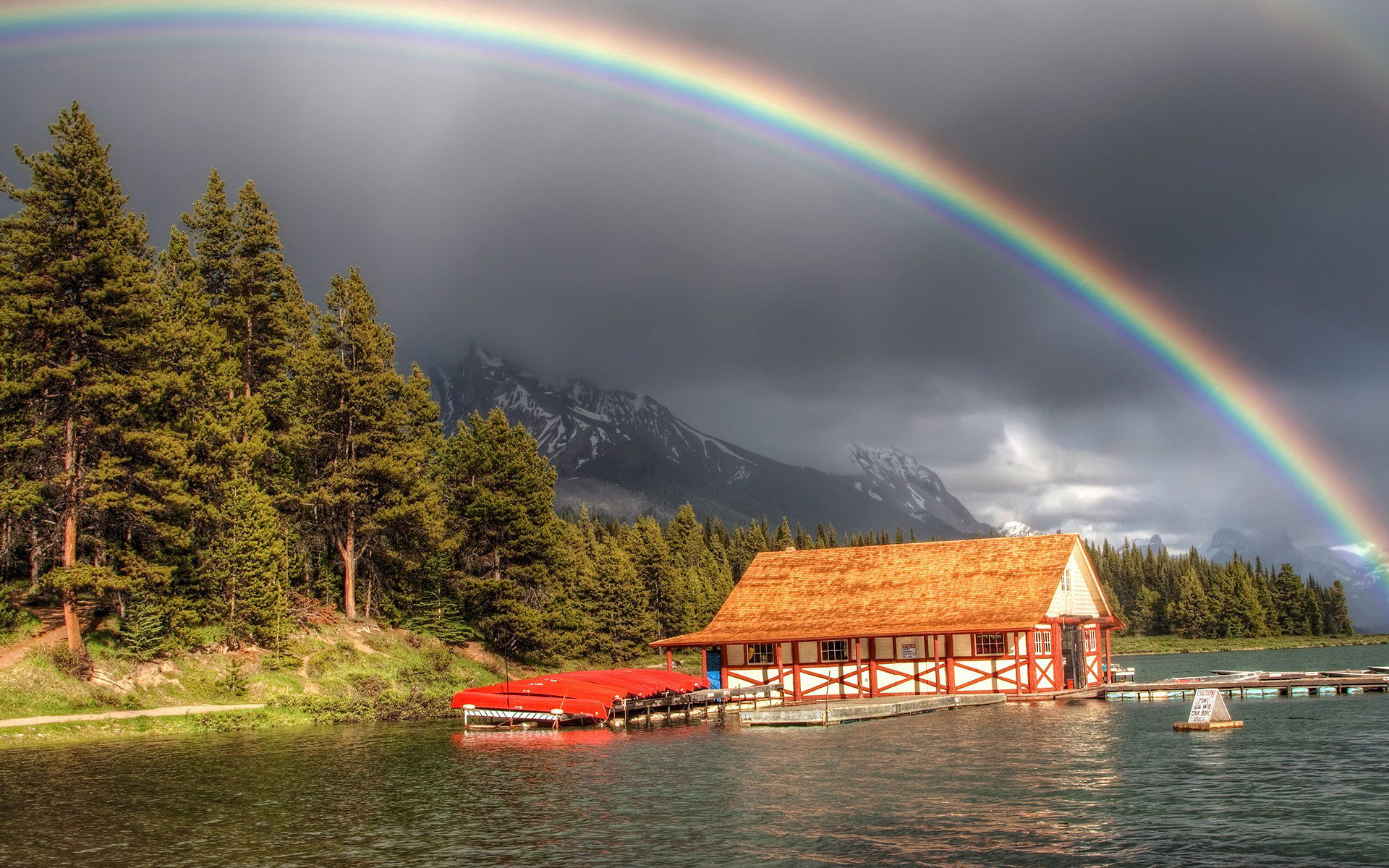 Rainbow over Lake