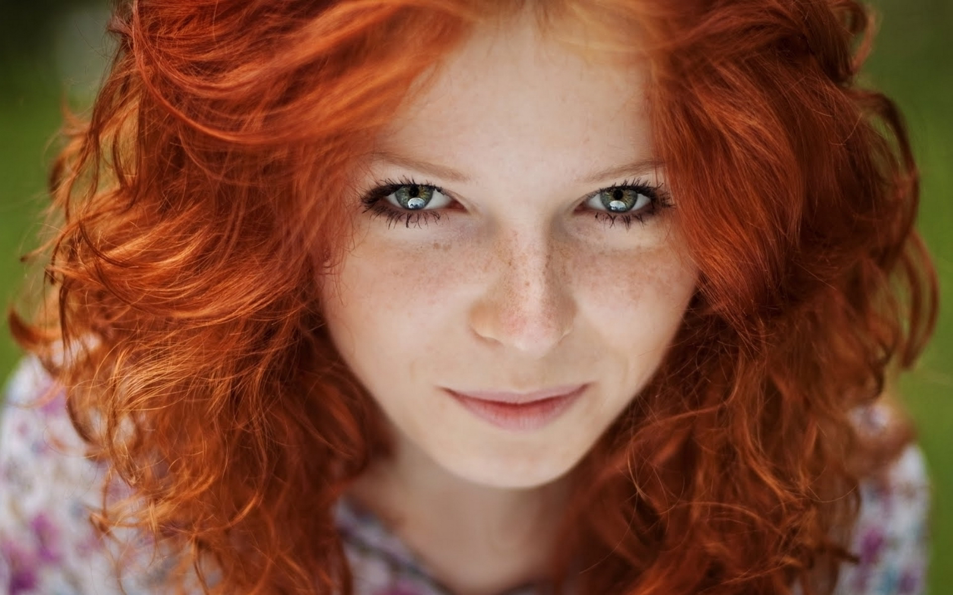 Redhead with freckles