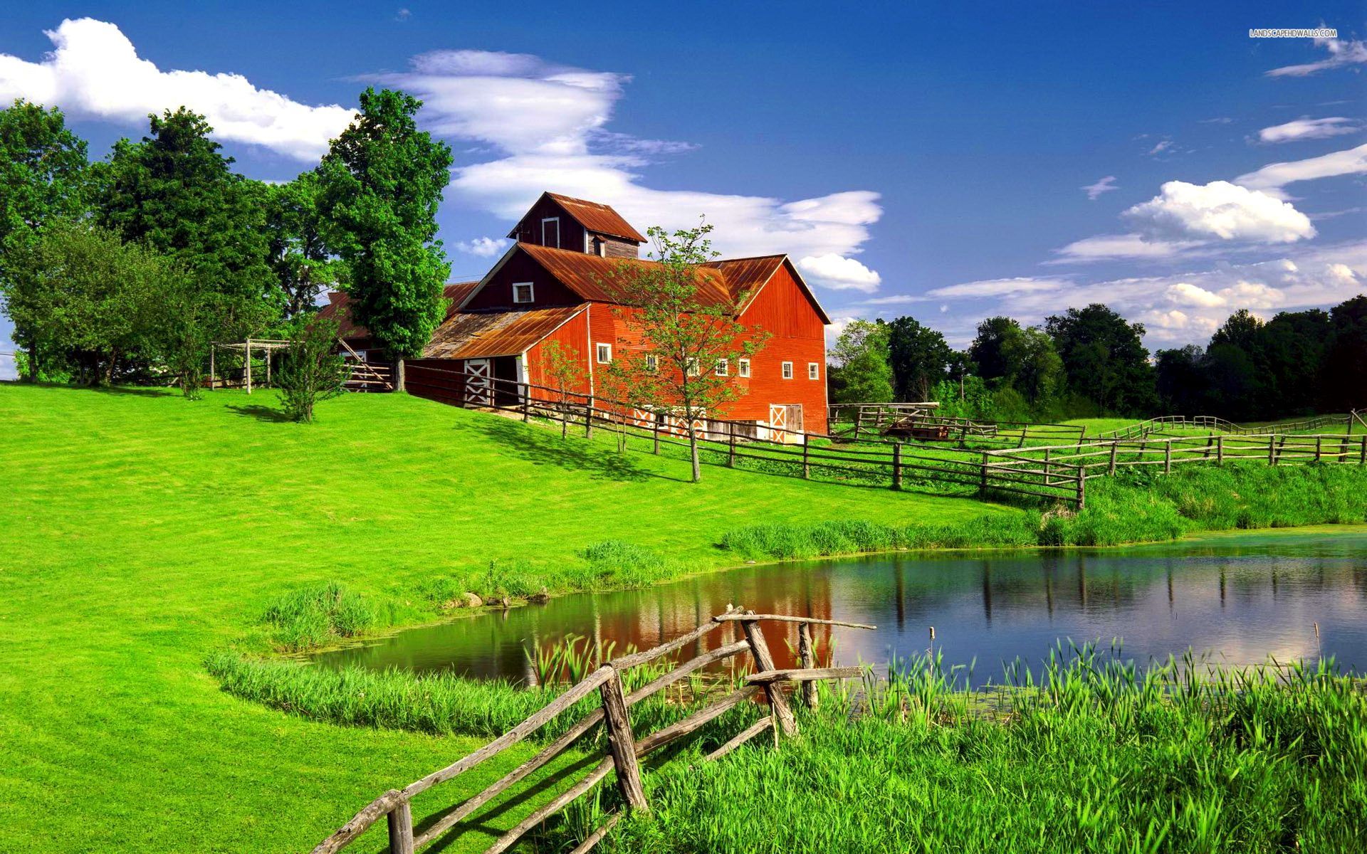 The perfect house in the green scenery wallpaper 1920x1200 Original ...