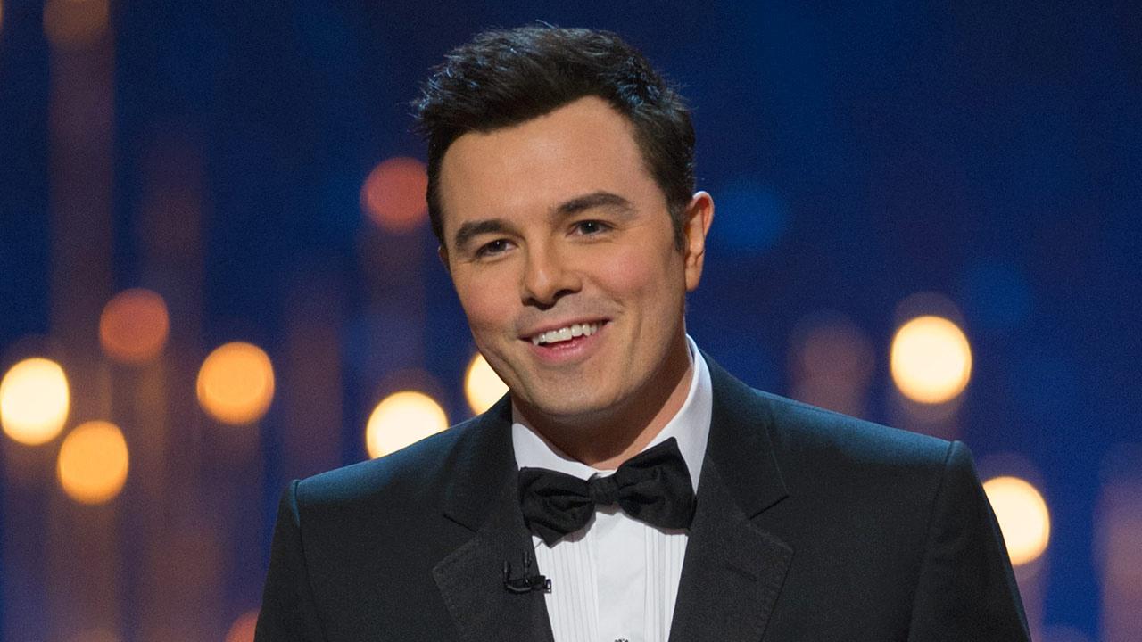 Seth MacFarlane appears on stage at the 2013 Oscars on February 24.