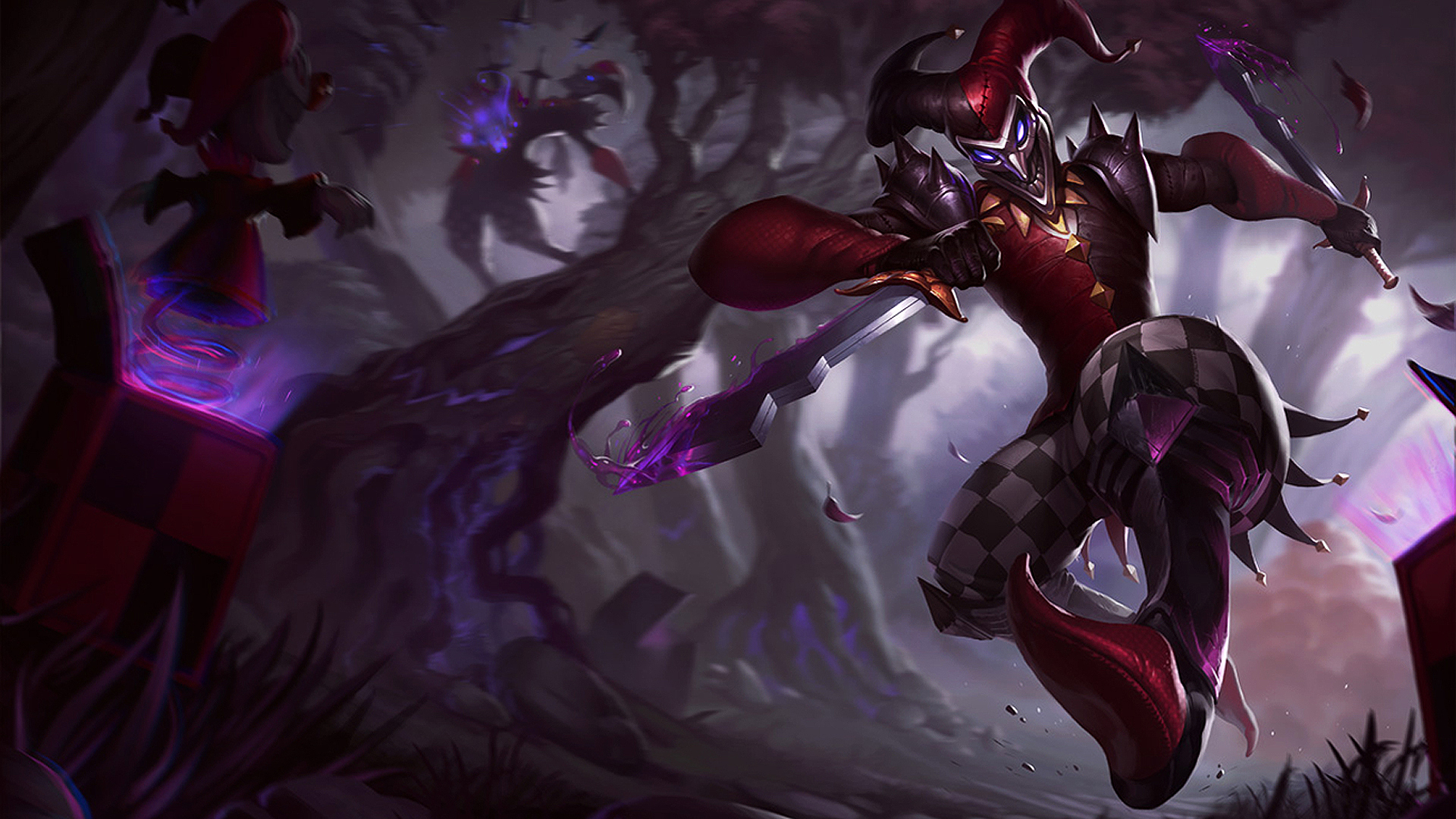 Shaco New Splash Art 1920x1080. Wallpaper Resolution 1920x1080