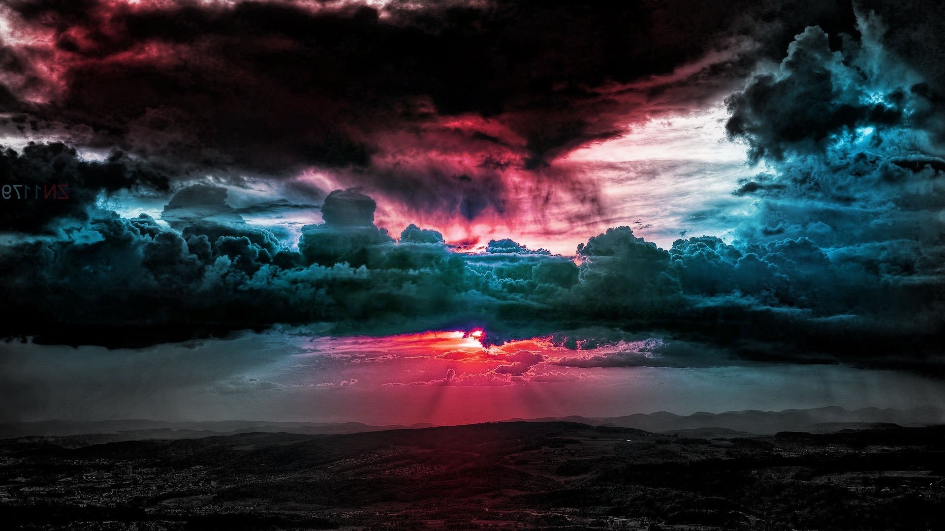 Image for sky wallpapers sky digital wallpaper art filled colorful cloud wallpapers wallpaper 41915