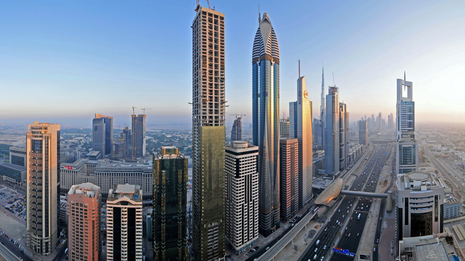 Dubai Skyscraper Street wallpaper