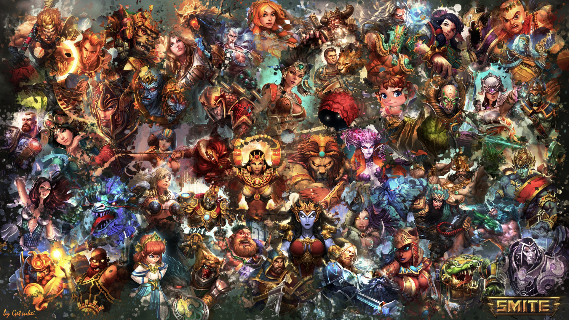 ... SMITE - All Gods Wallpaper (Serqet Edition) by Getsukeii