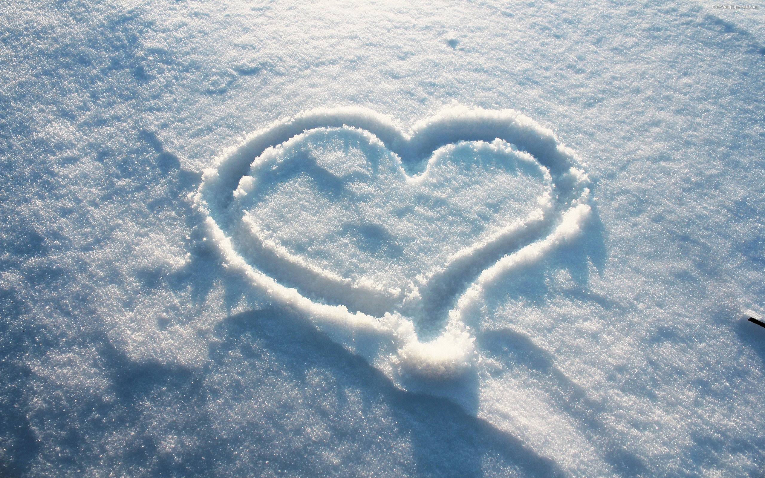 Snow Drawn Heart