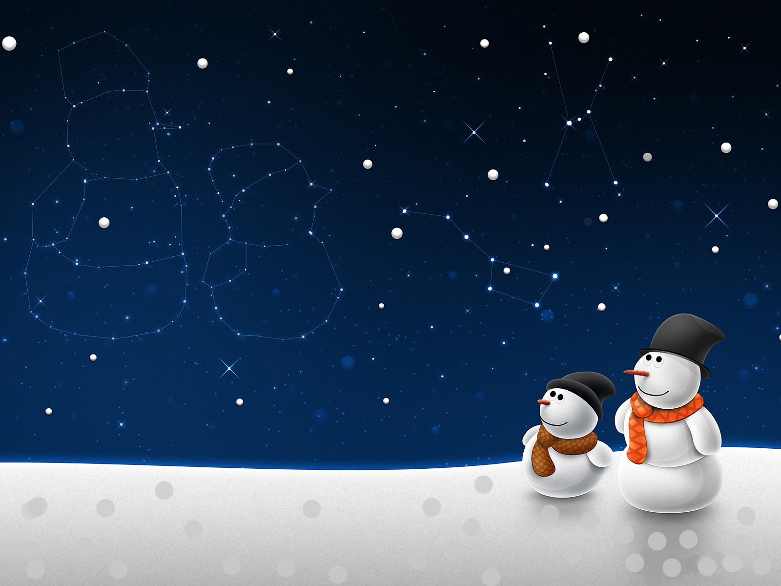 Lovely Snowman Wallpaper