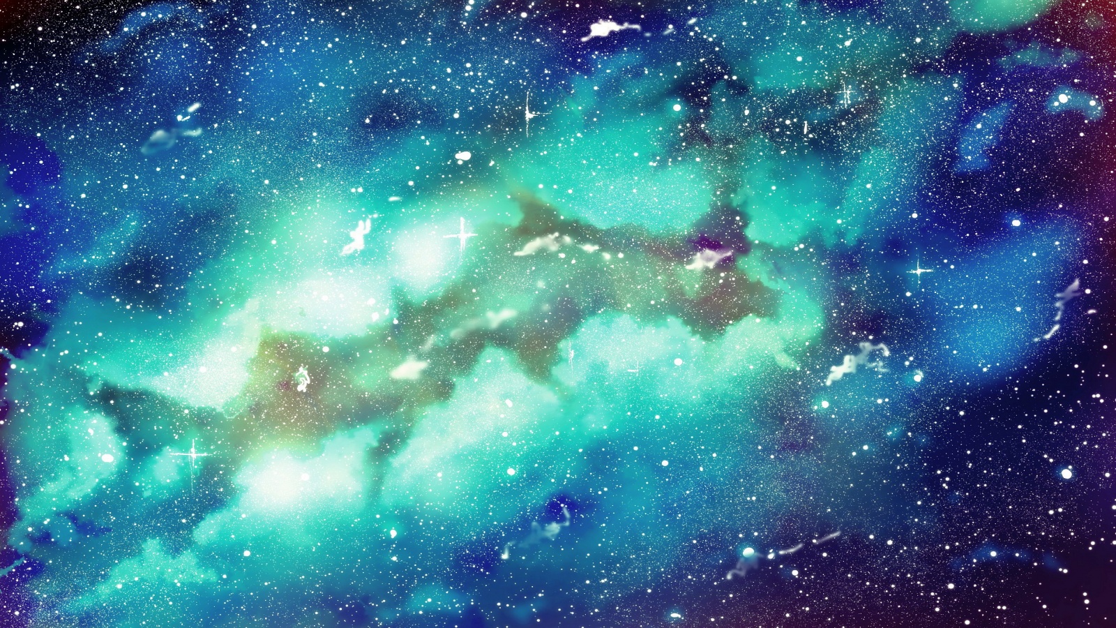 Space blue nebula 1