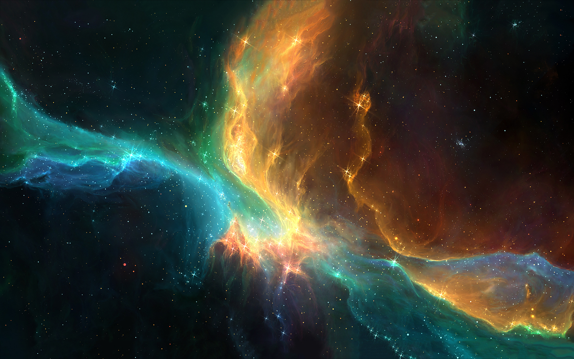 Space stars cosmic nebula