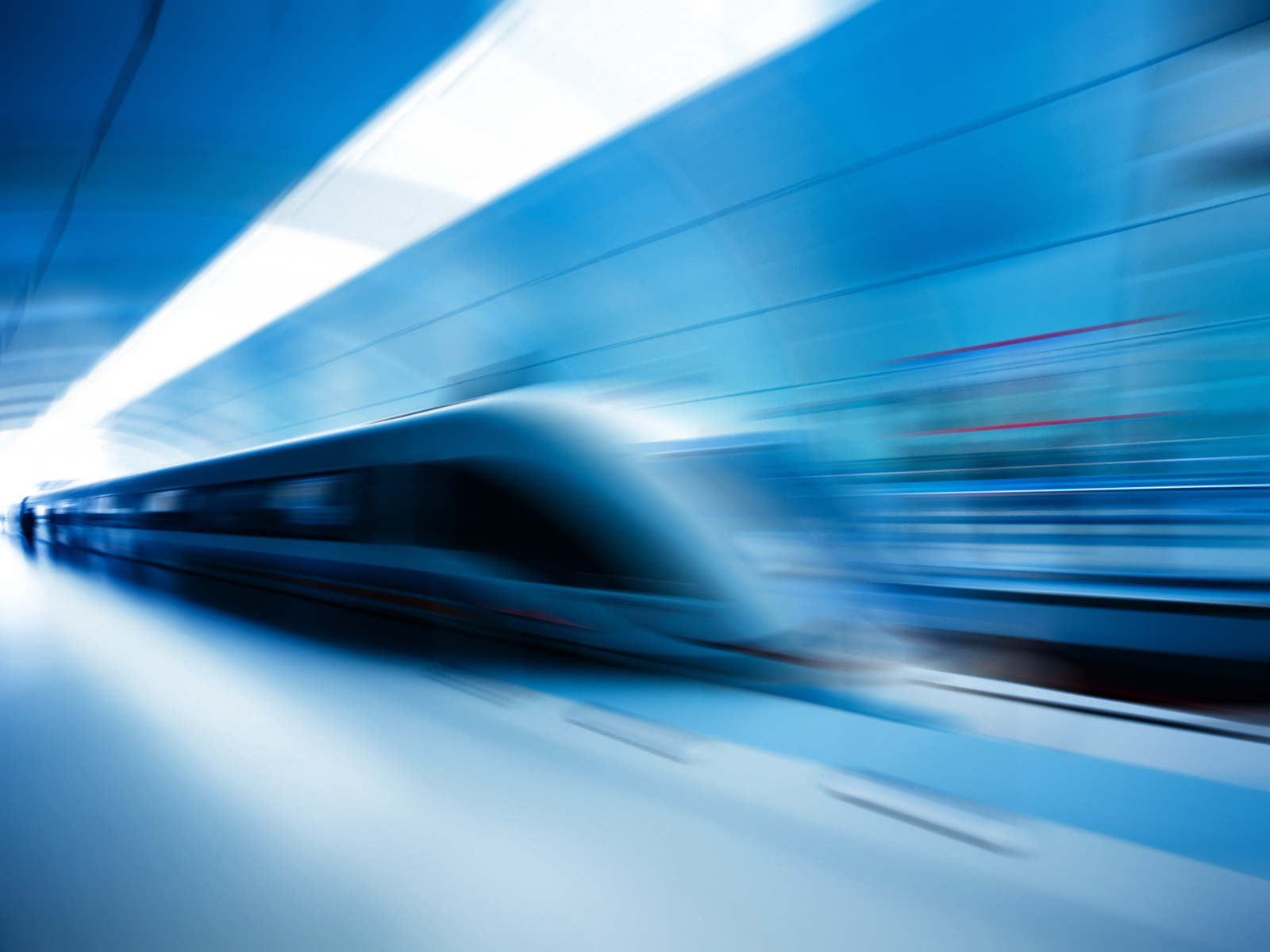 Blue Blur High Speed Train wallpaper
