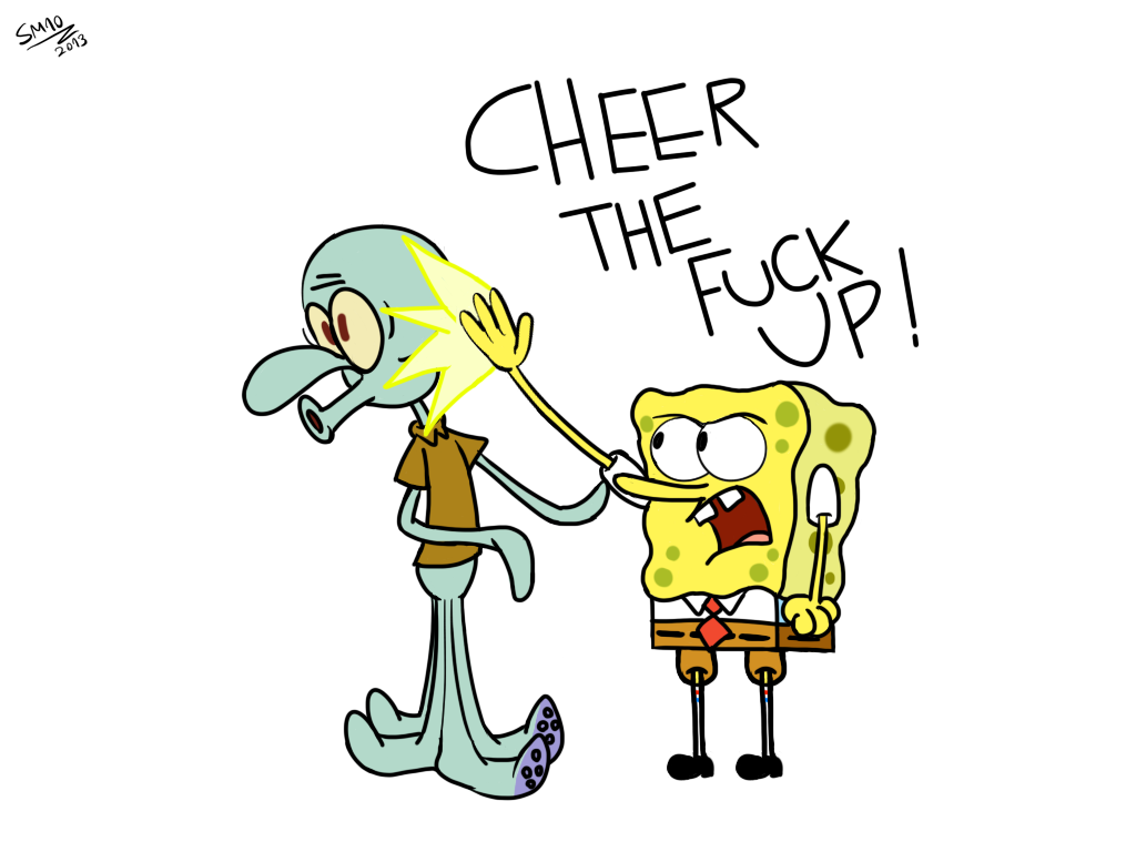 Hanging out with Squidward by SuperMaster10 ...