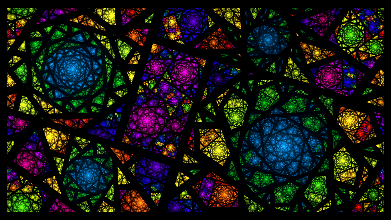 Fractal Stained Glass by bluejewel24 Fractal Stained Glass by bluejewel24