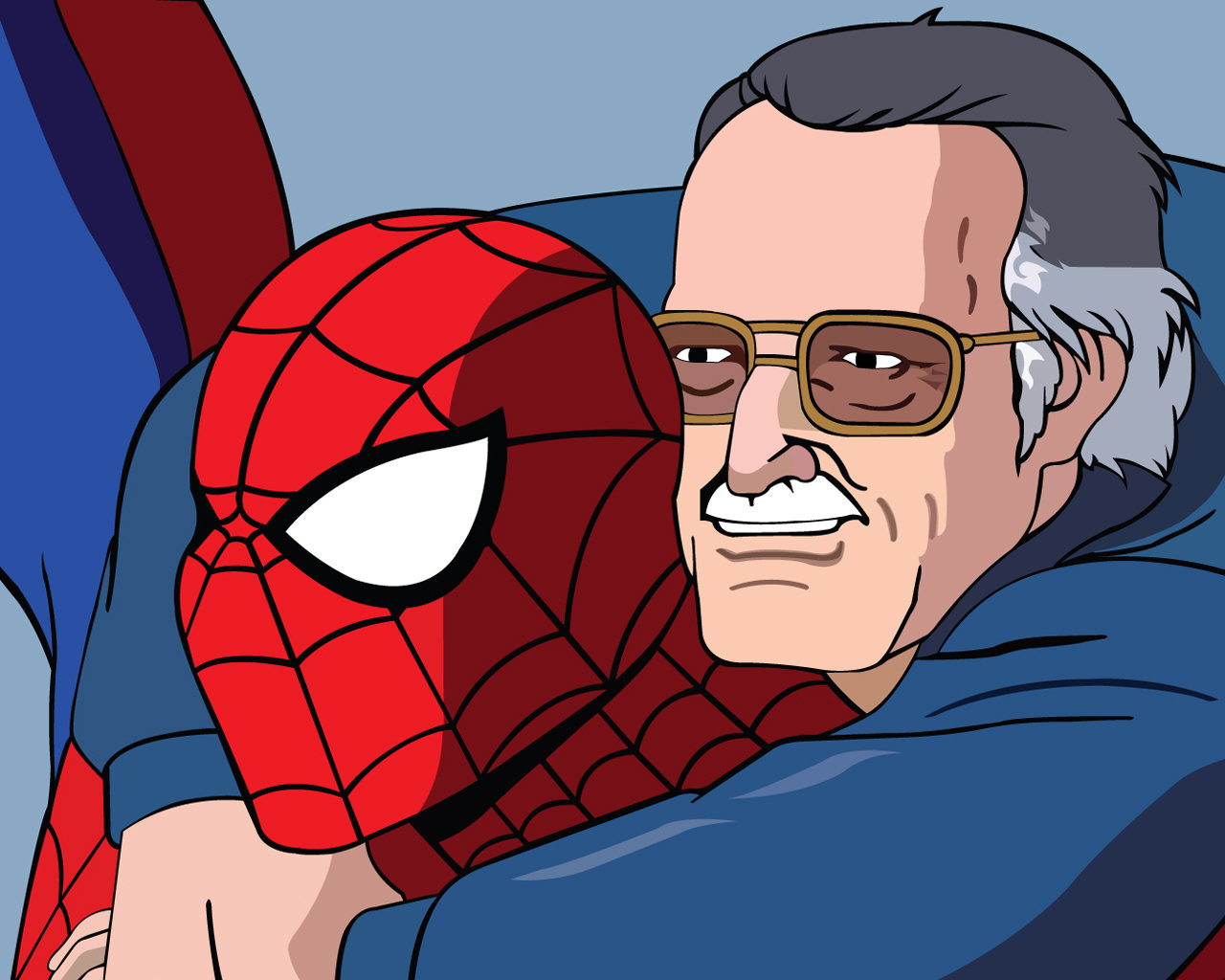 Spider-man and Stan Lee by Mobius-One ...
