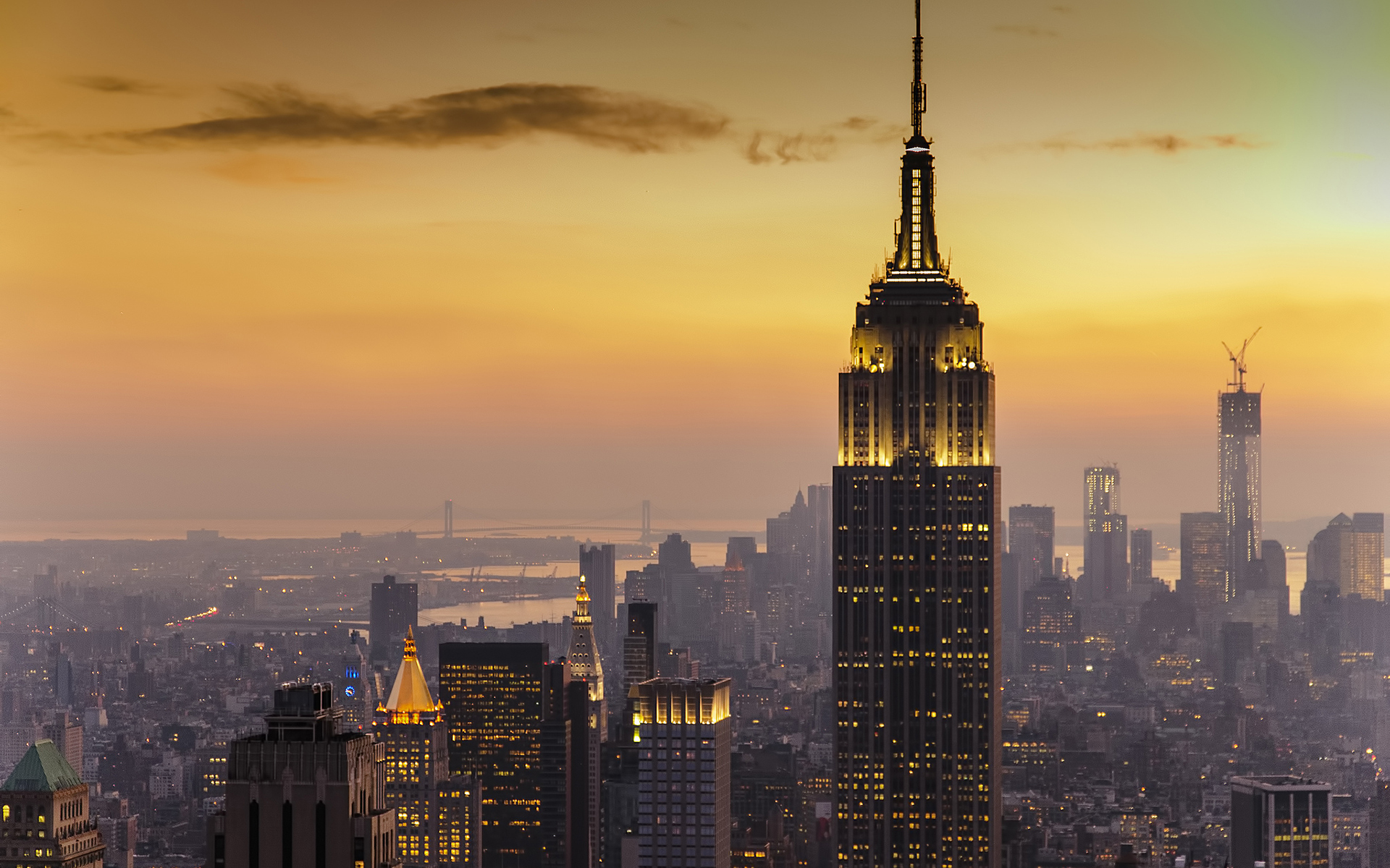 New york city sunset