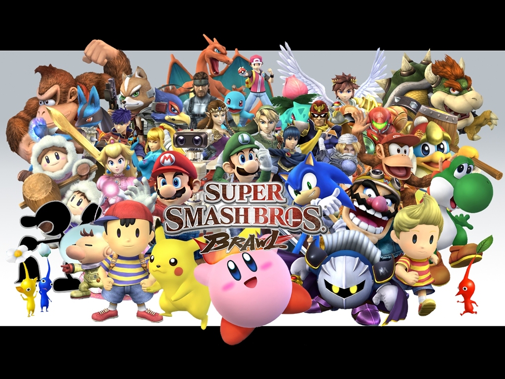 "Super Smash Bros. Brawl" desktop wallpaper (1024 x 768 pixels)