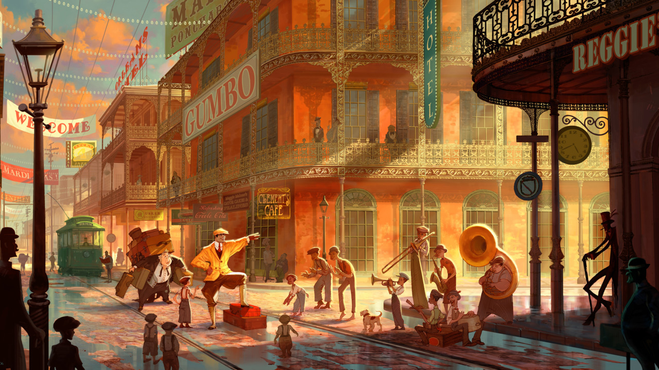 The Princess and the Frog - concept art wallpaper
