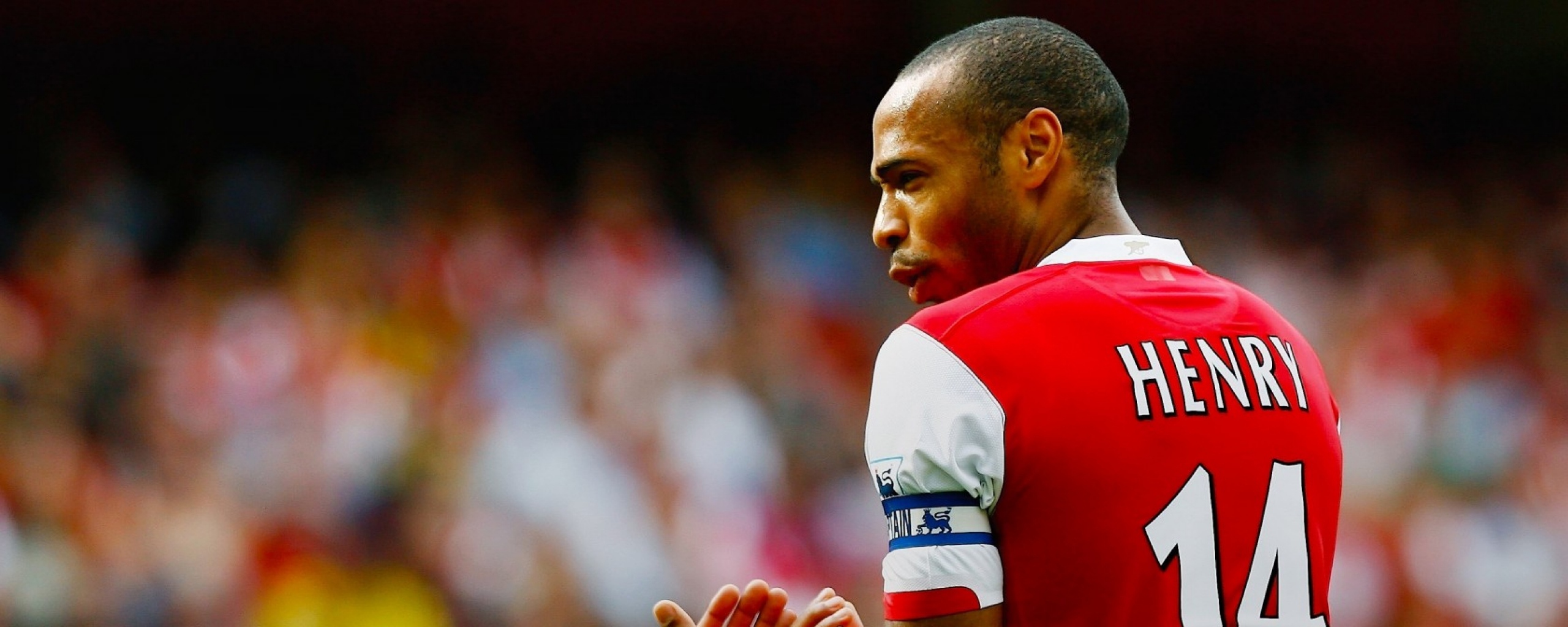 2560x1024 Wallpaper thierry henry, henry, arsenal, england club, shape, soccer player