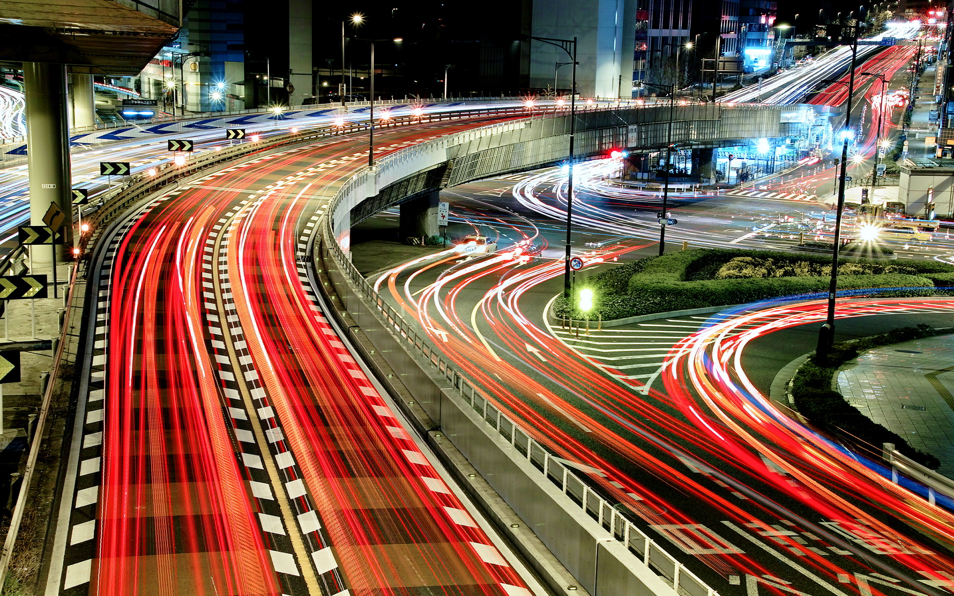 Tokyo traffic night
