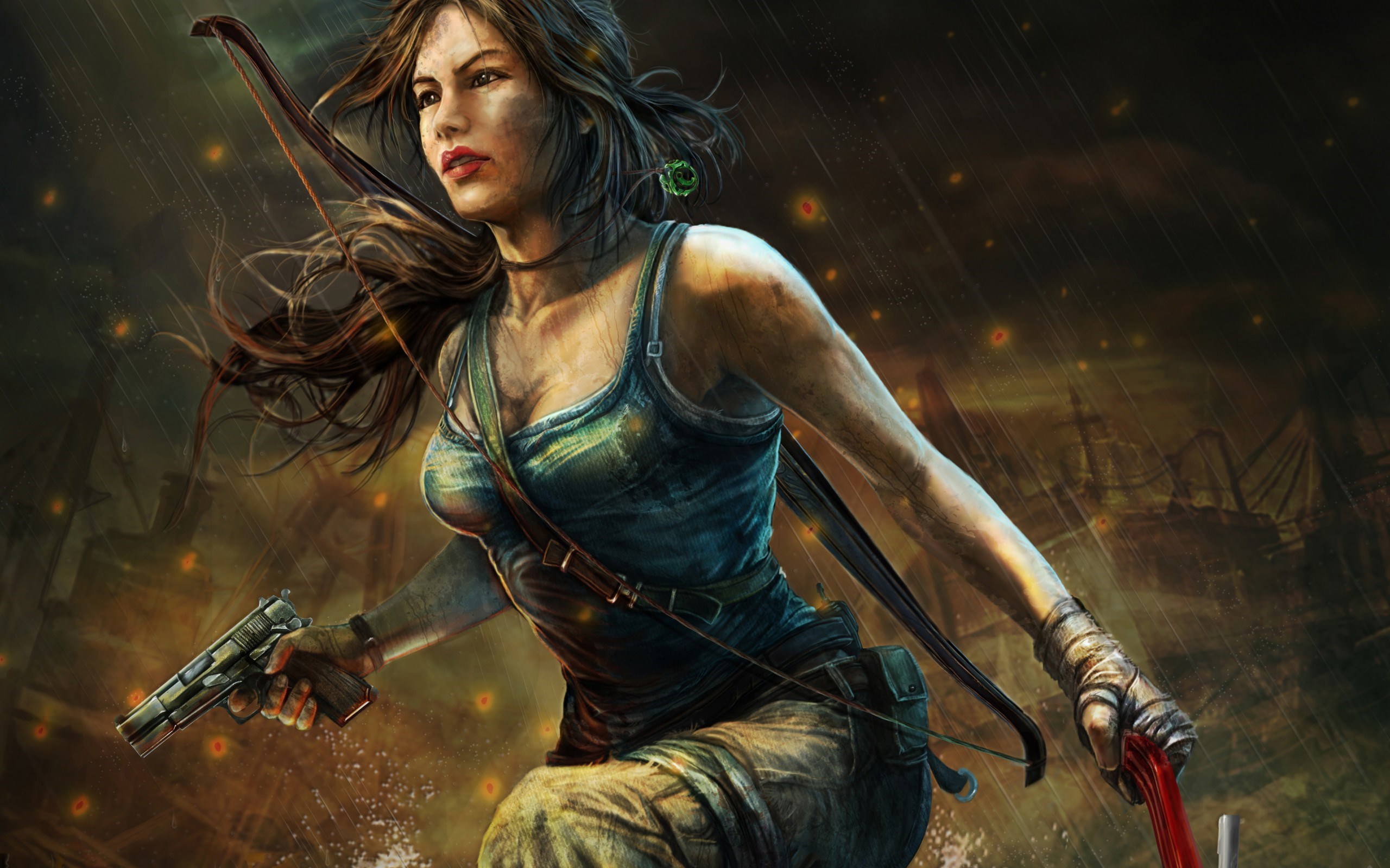 Tomb Raider Portrait Girl Art