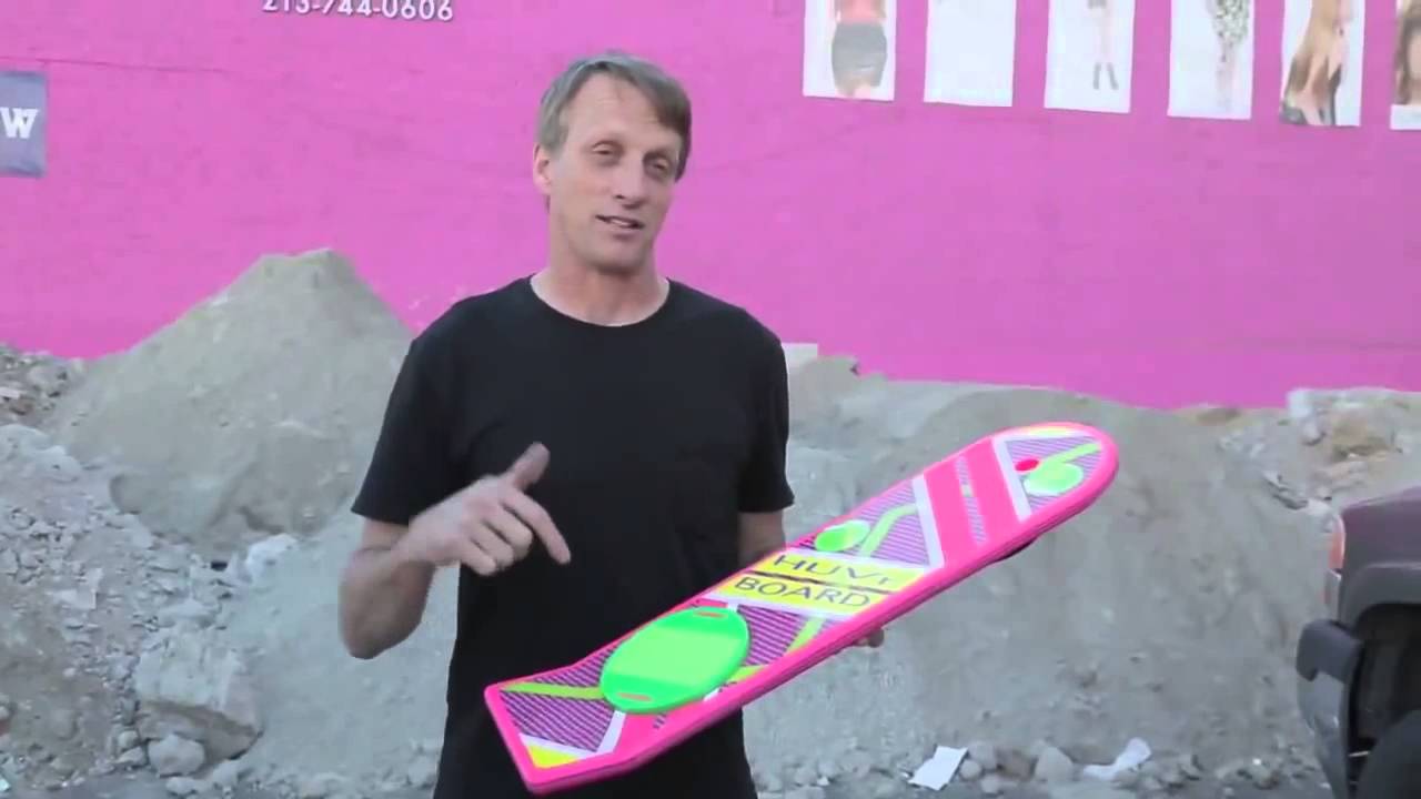 Real Life Hoverboard Tony Hawks Rides the next gen skateboard.
