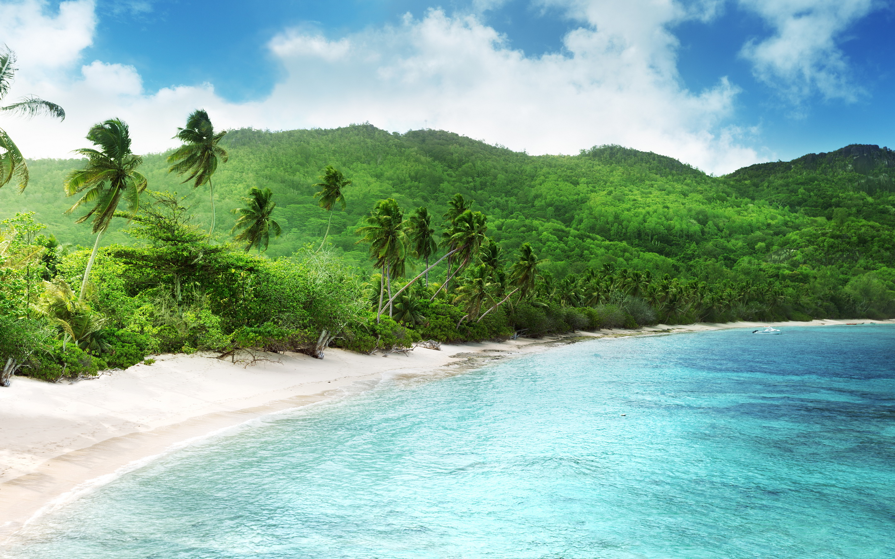 Tropical beach seychelles