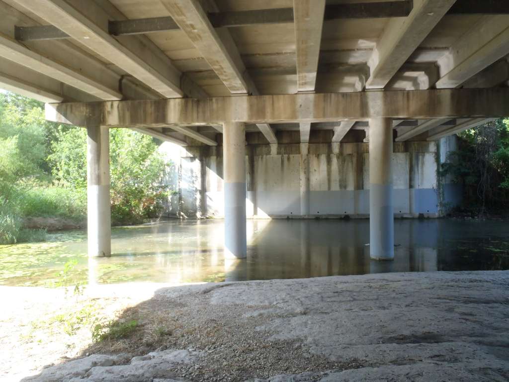 stream under bridge