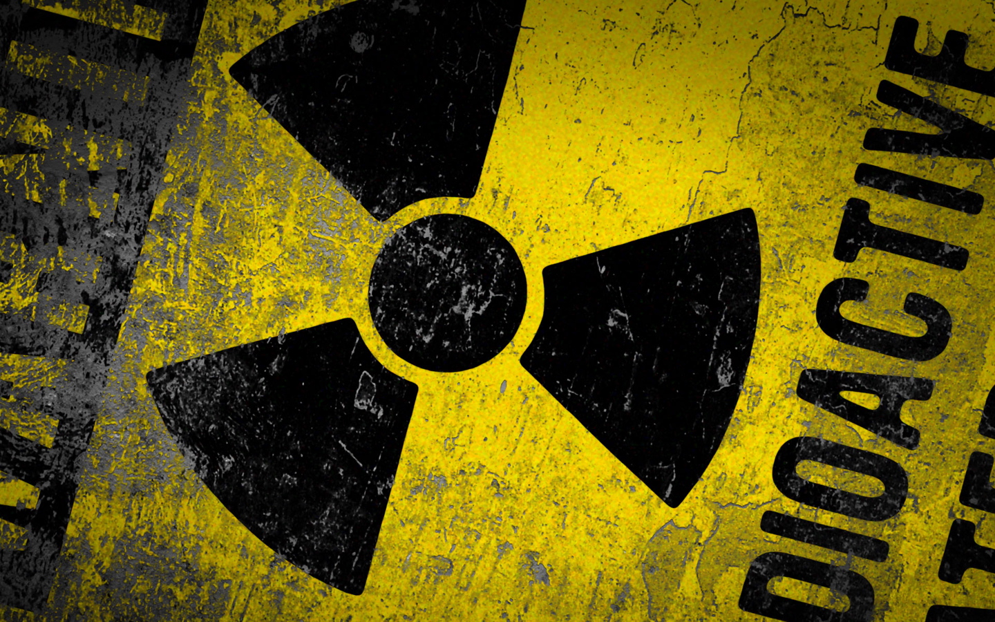 radioactive sign radioactivity for uranium