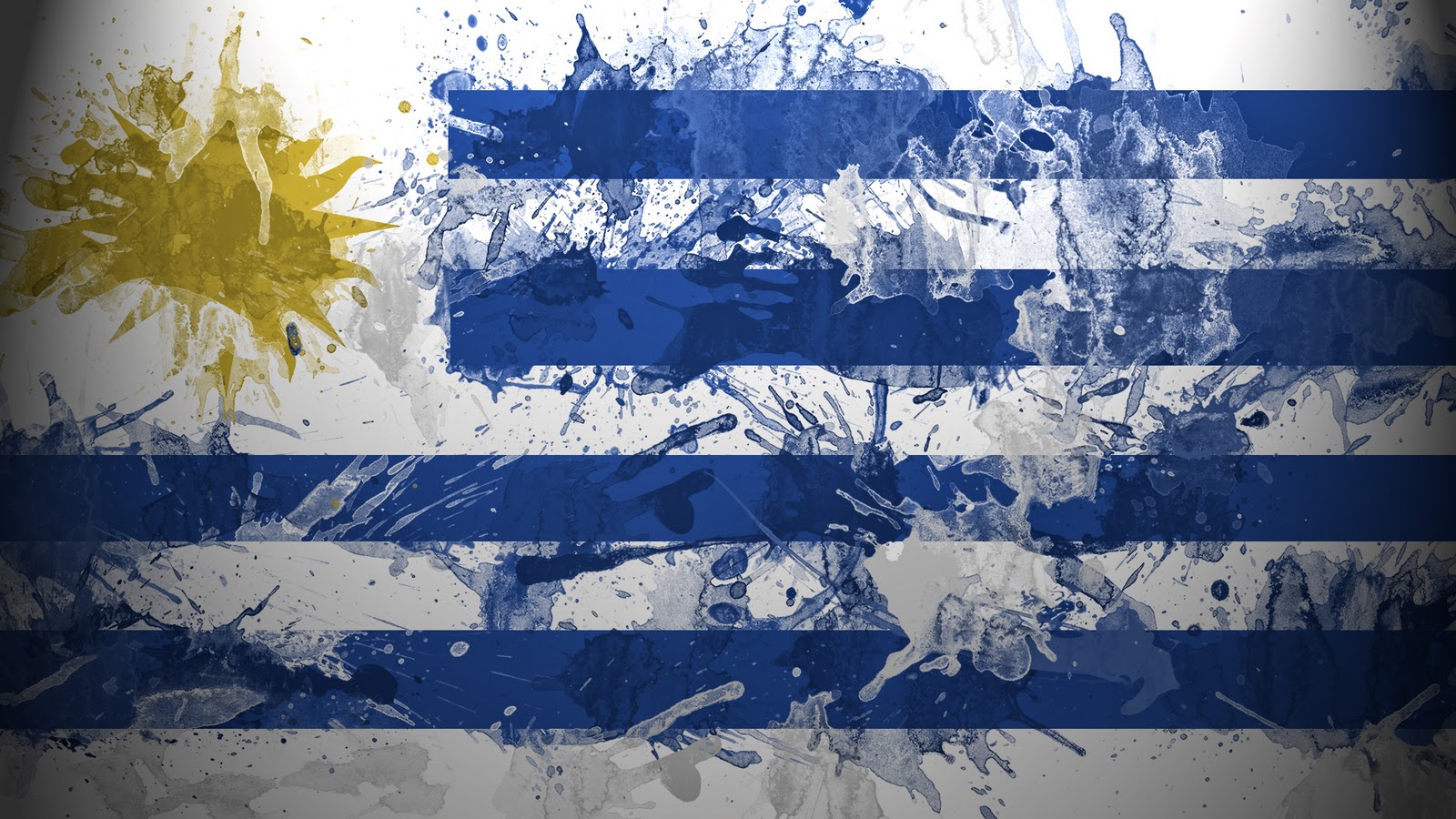 Uruguay Flag Abstract