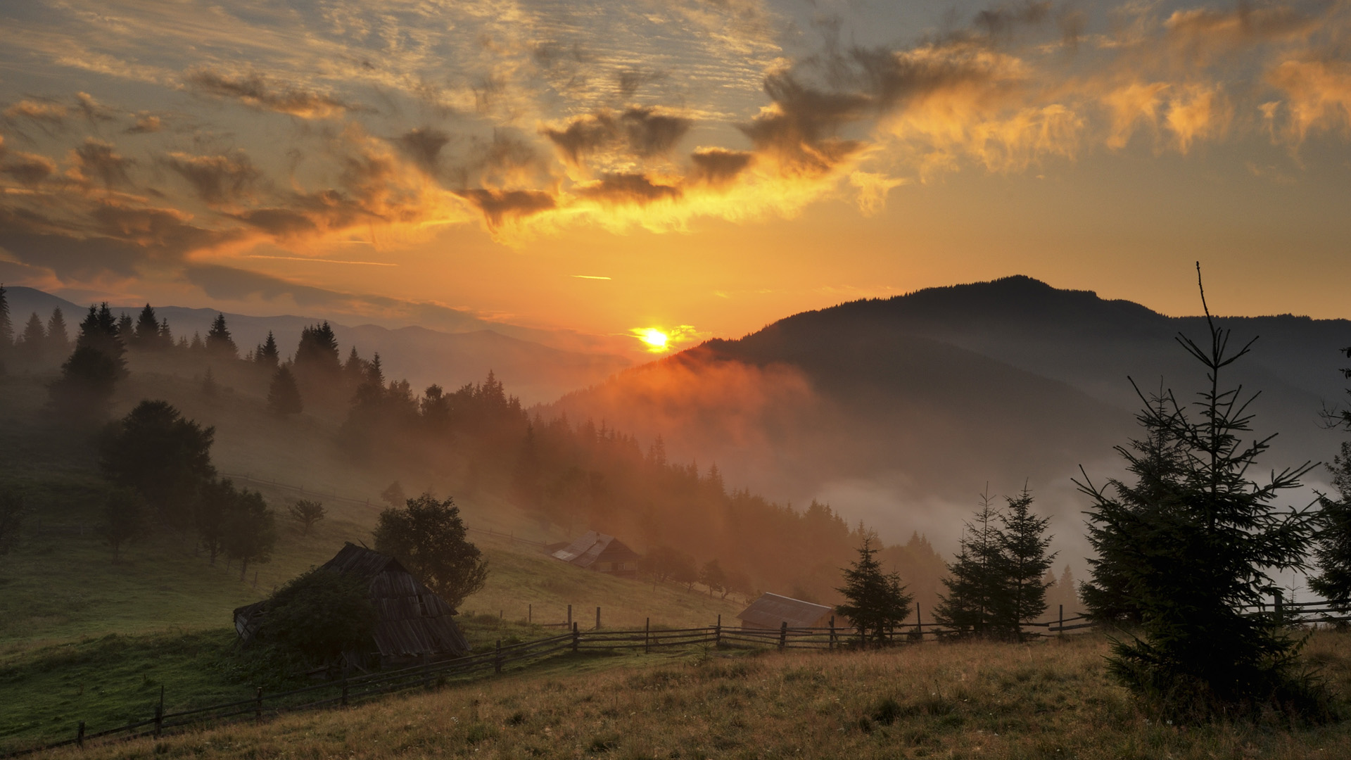 Magnificent Sunrise In The Valley wallpaper