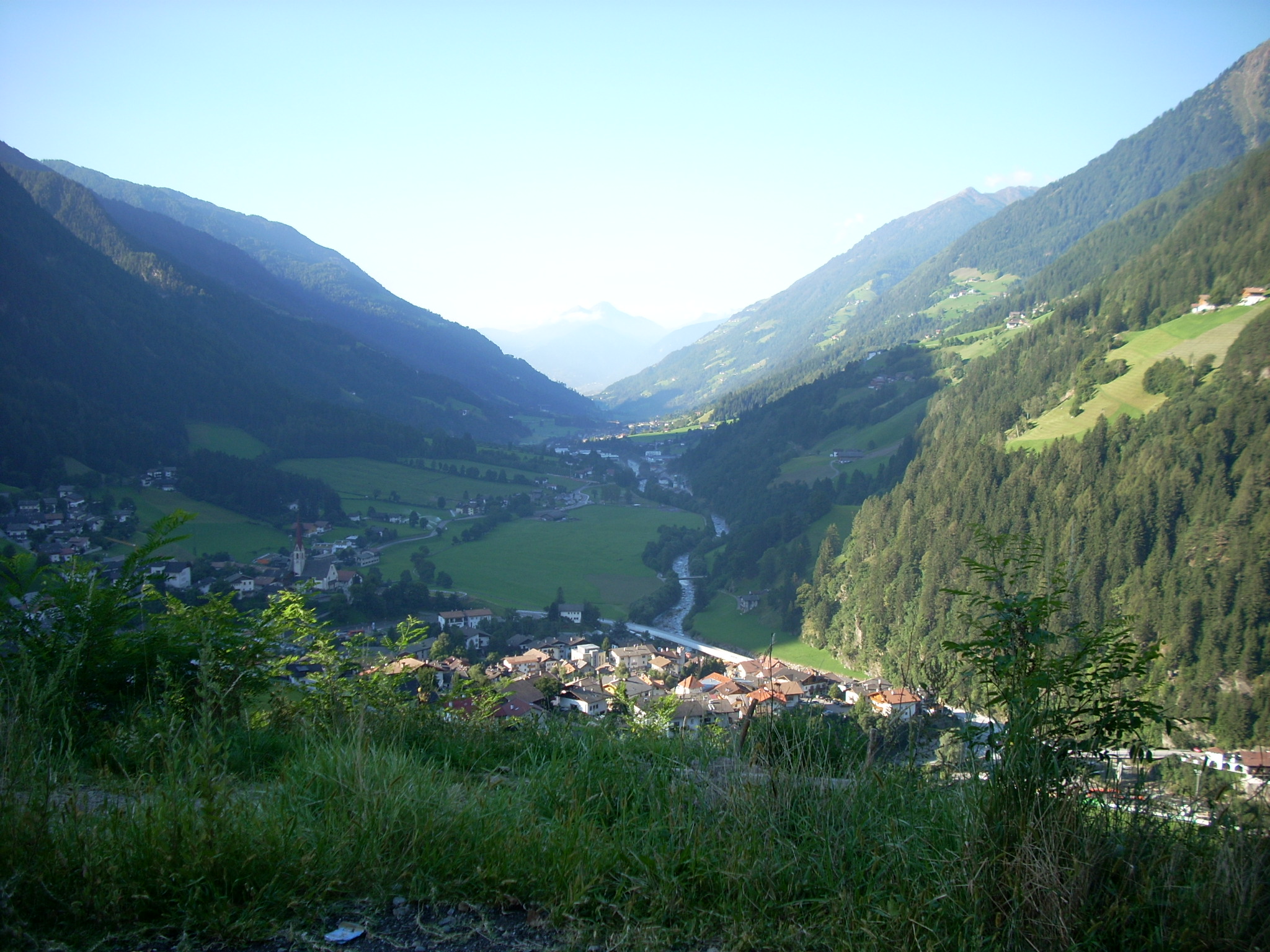 mountains, landscapes, nature, forest, Austria, valley, village