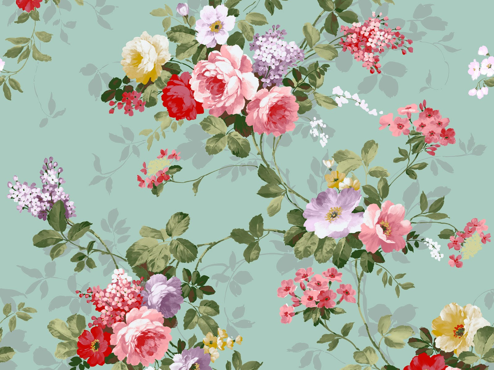 Vintage Flowers Wallpaper