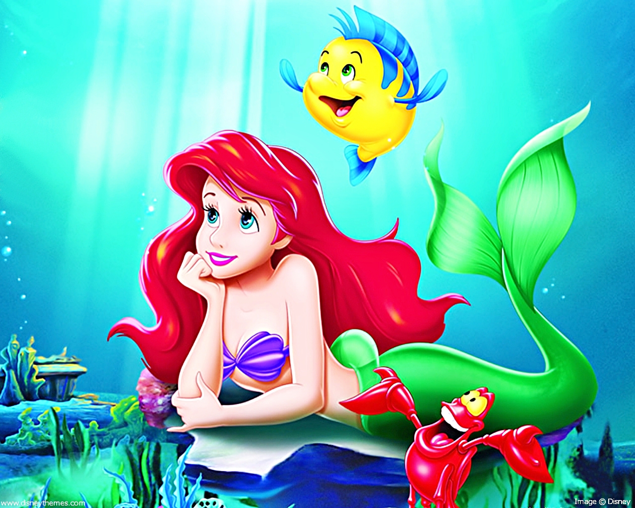Walt Disney Characters Walt Disney Wallpapers - The Little Mermaid