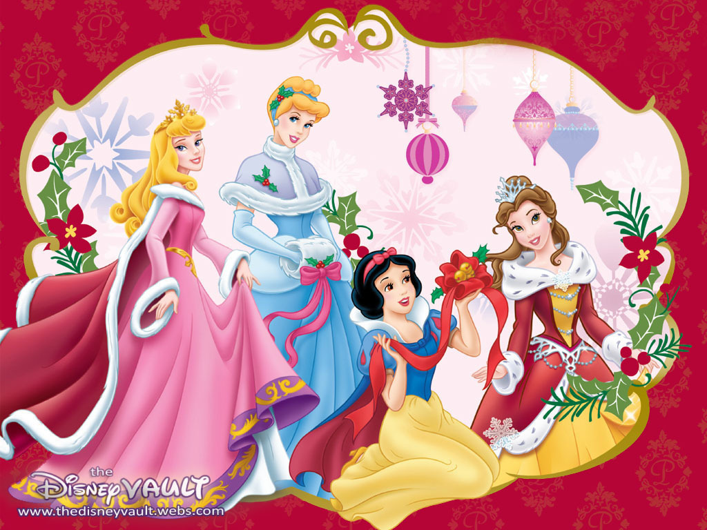 Disney Princess Christmas - walt-disney-characters Wallpaper