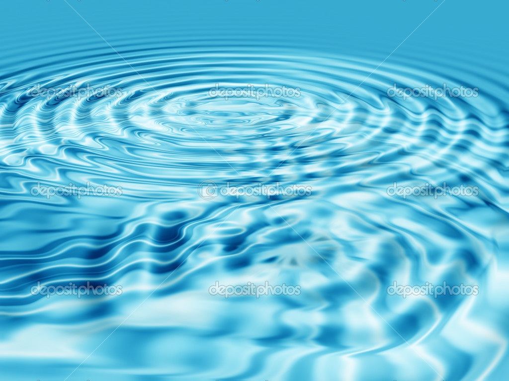 Abstract blue water background. Raster illustration. — Photo by boroda