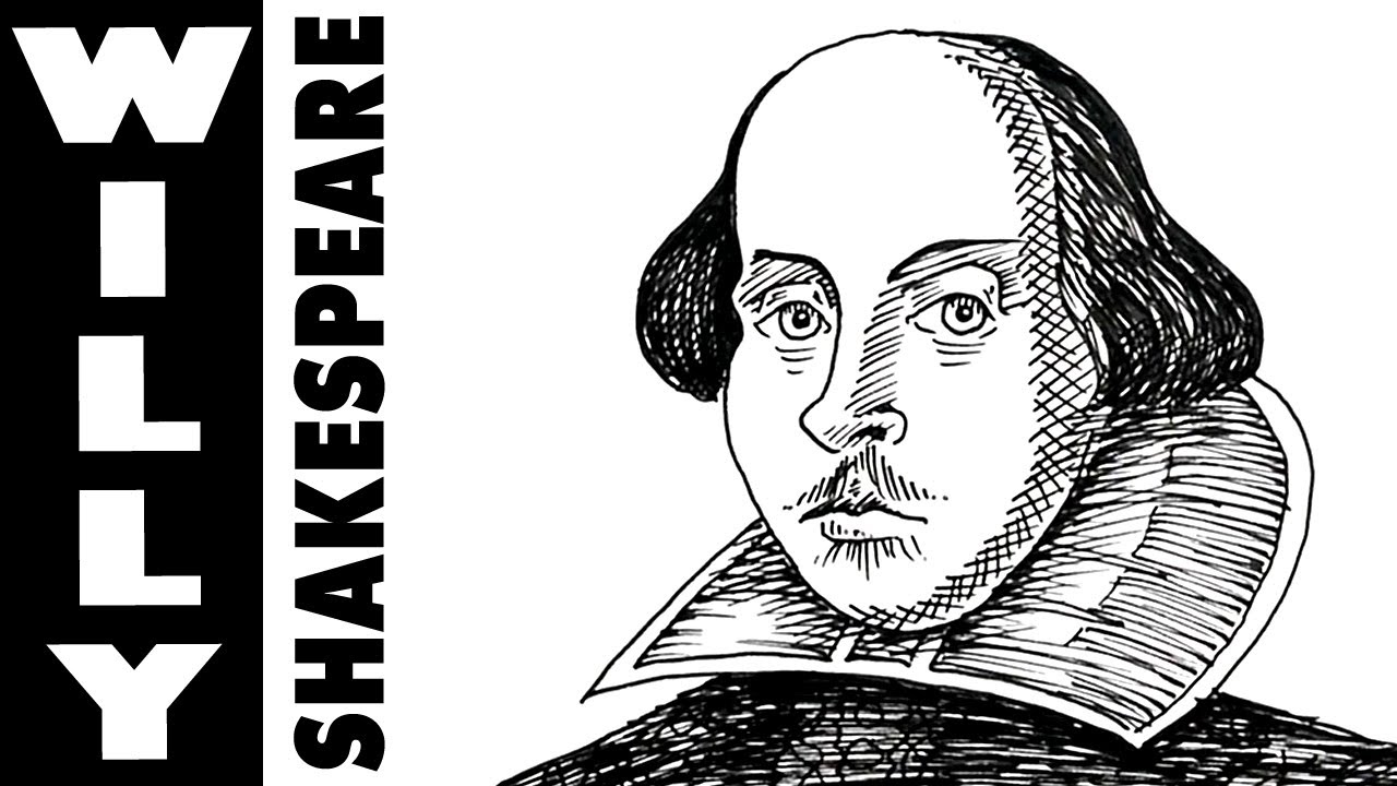 How to draw William Shakespeare