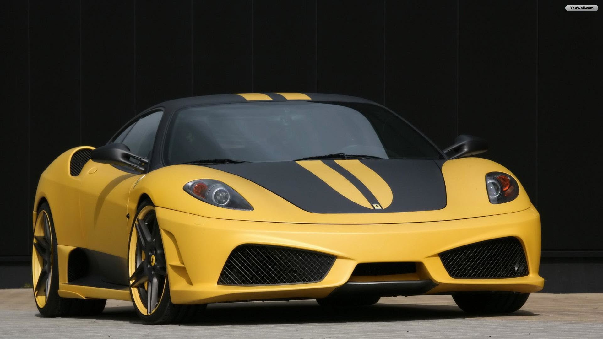 Yellow Ferrari Background