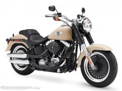 Harley-Davidson introduced a new braking package for its Softail models, with bikes like the 2015 Fat Boy Lo receiving a rigid four-piston fixed front brake ...