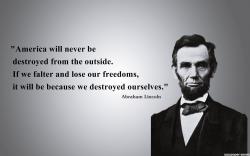 Abraham Lincoln Freedom Quotes Wallpaper Series 1920x1200px