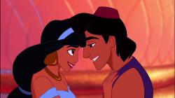 Jasmine and Aladdin officially get together.