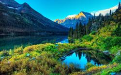 Alpine lake scenery