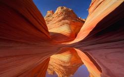 Actually, this picture of Antelope Canyon is a default Windows 7 wallpaper and skin.