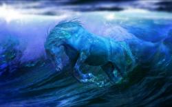 Aqua horse