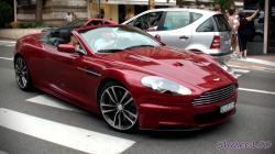 Beautiful Red Aston Martin DBS Volante - Burbles in Casino Square