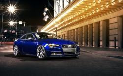 Audi S5 Coupe Tuning Street Night