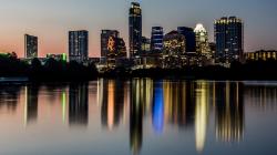 Downtown skyline as seen from Lady Bird Lake